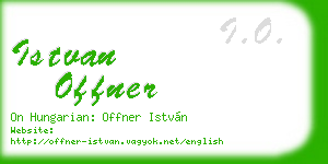 istvan offner business card